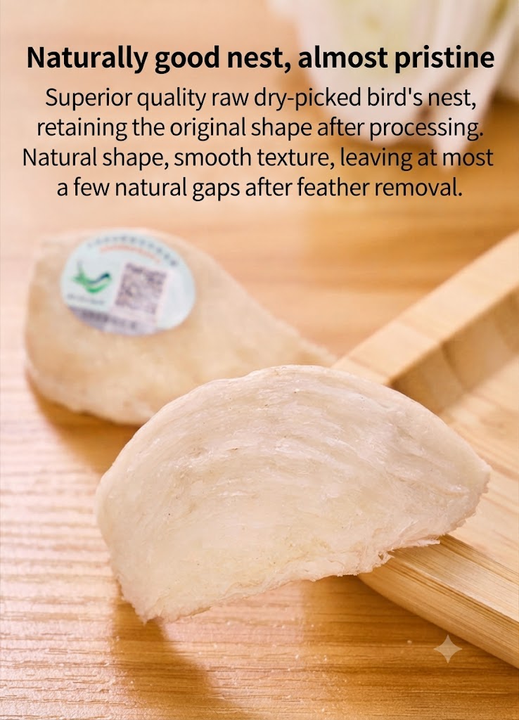 Dry-picked cups preserve their original natural shape