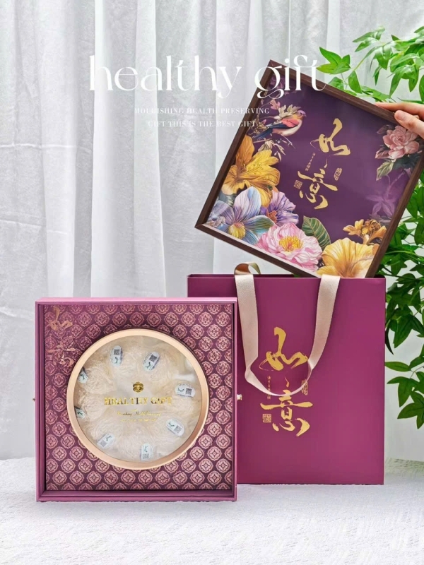 As-You-Wish Bird’s Nest Gift Set (Purple Wooden-Frame Box & Carry Bag) (200g)